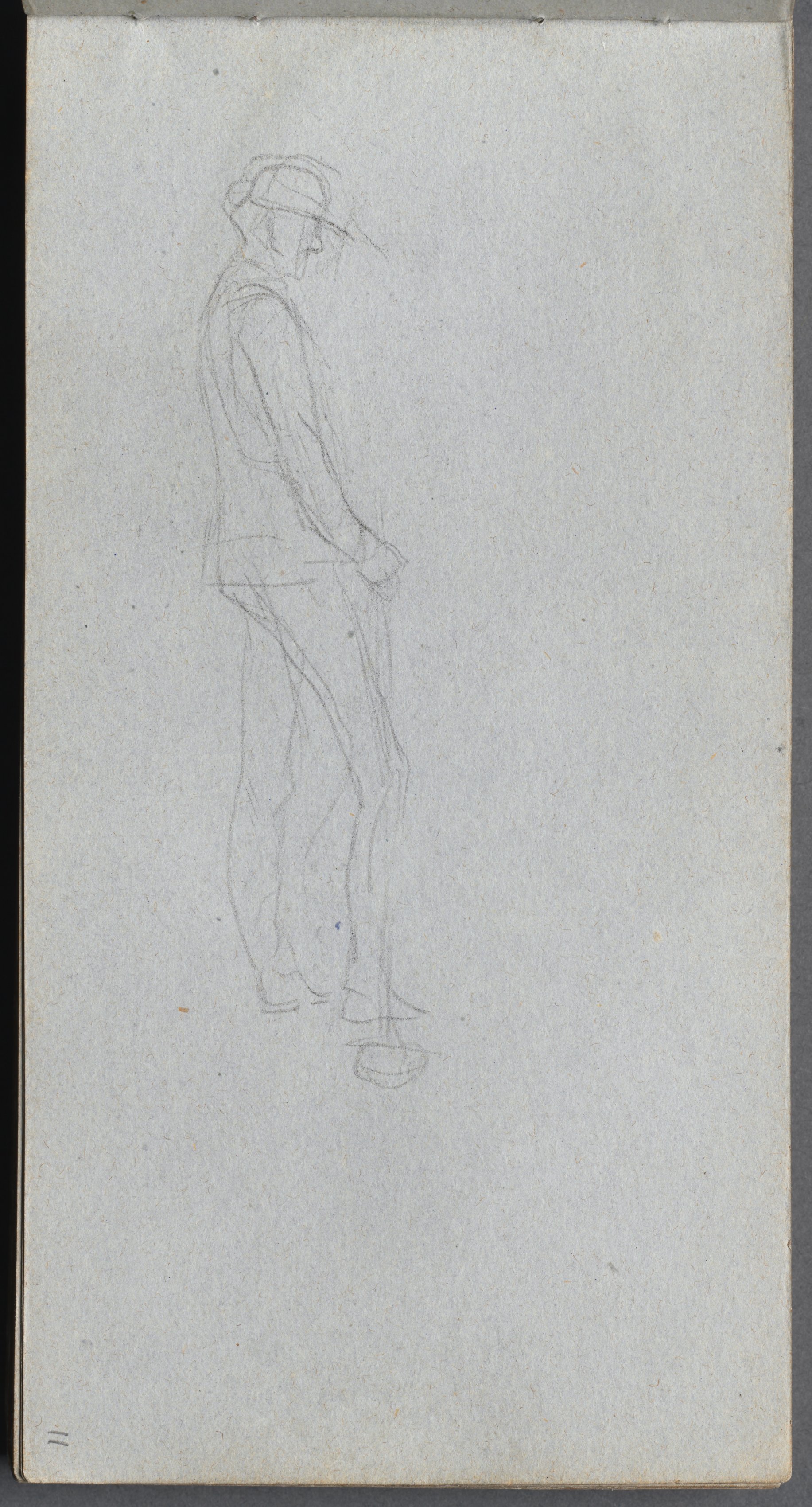 Sketchbook, page 11: Figure in Profile