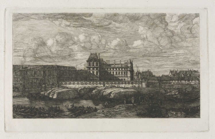 The Old Louvre from a Painting by Zeeman, 1651