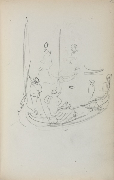 Italian Sketchbook: Gondola (page 40)