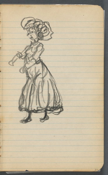 Sketchbook, page 027: Female Figure 