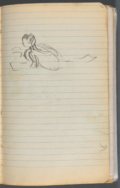 Sketchbook, page 072: Swimming Figure 