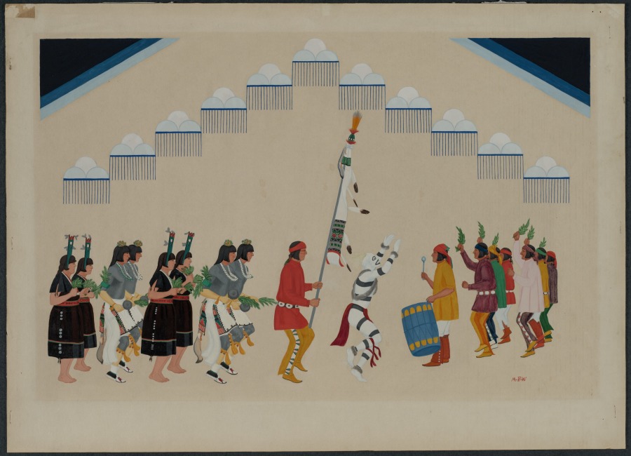 Corn Dance, Ma Pe Wi (Velino Shije Herrera), c. 1920s