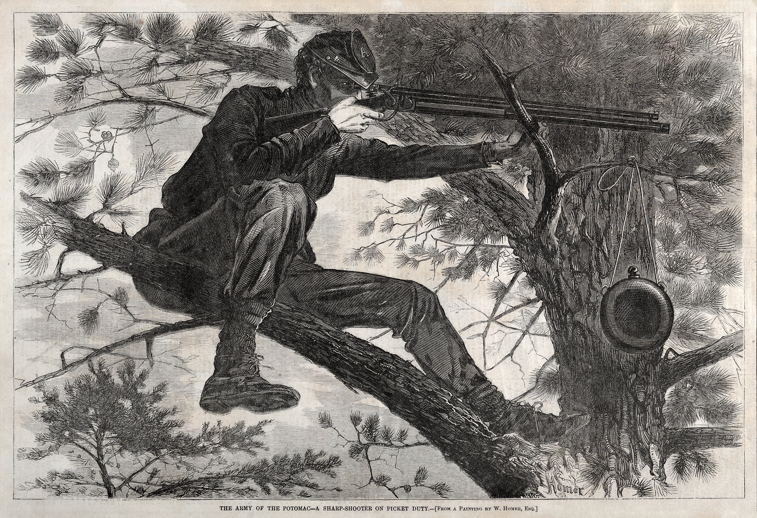 The Army of the Potomac - A Sharpshooter on Picket Duty