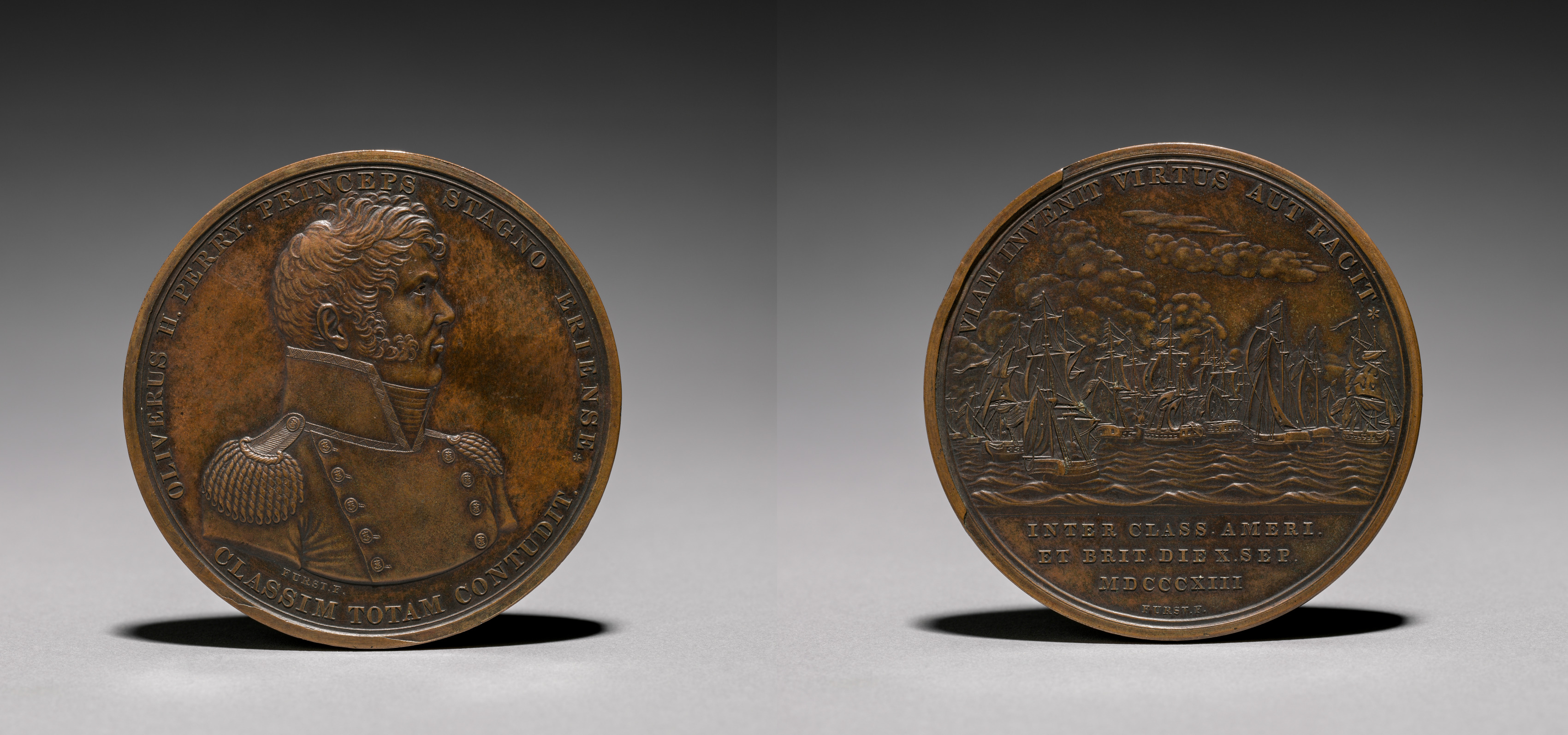 Medal Commemorating Commodore Oliver Hazard Perry (1785-1819) and the Battle of Lake Erie