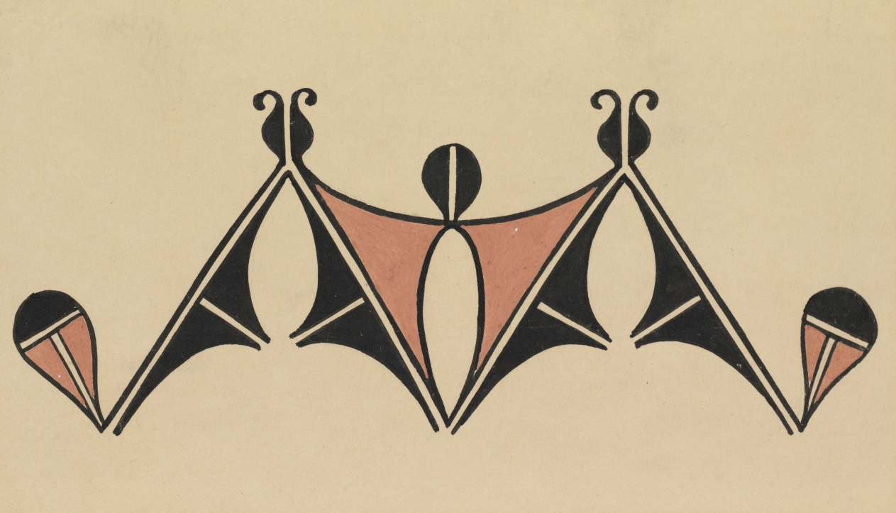 San Ildefonso Pottery Design, Kenneth M. Chapman, Before 1928