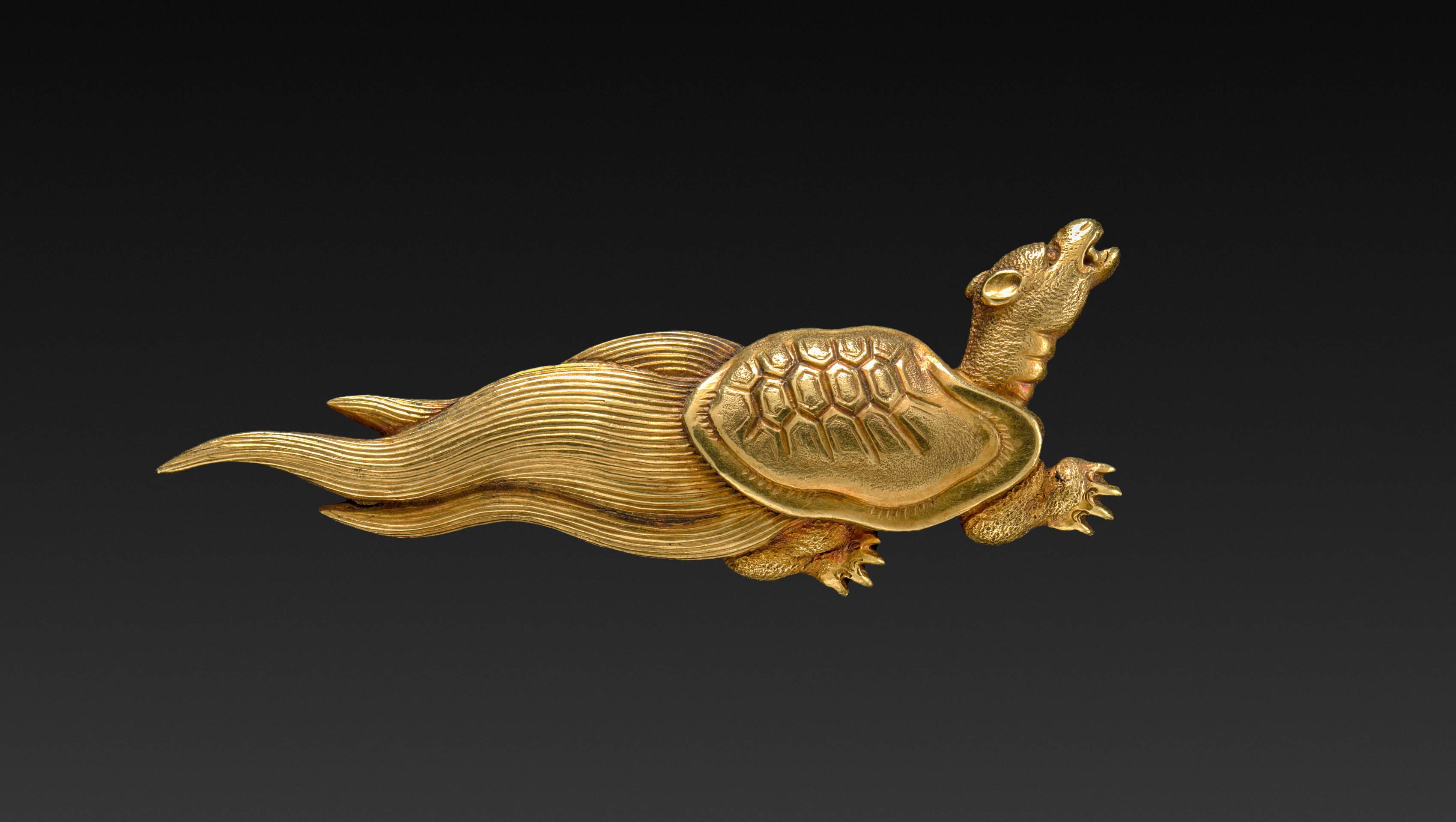 Tortoise-shaped Sword-Grip Ornament (Menuki)