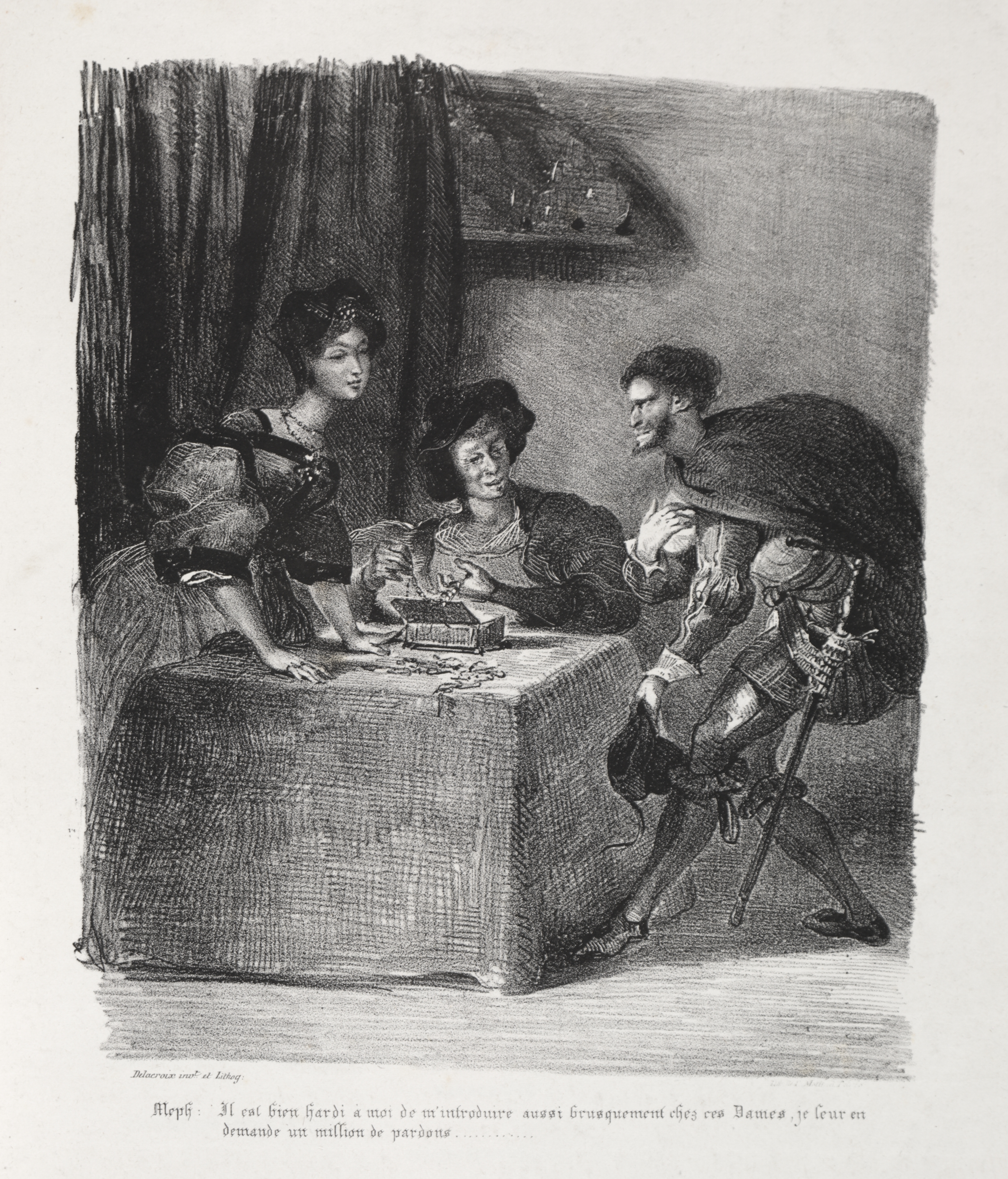 Illustrations for Faust: Méphistophelés is at Marthe
