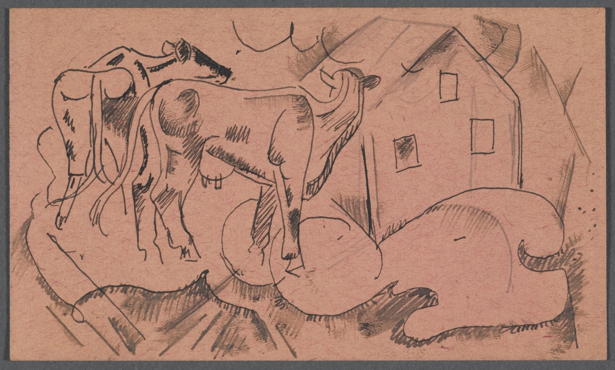 Sketch: Cows and Horse (36 of 150)