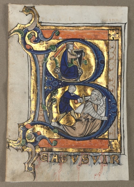 Leaves Excised from a Psalter (seven)