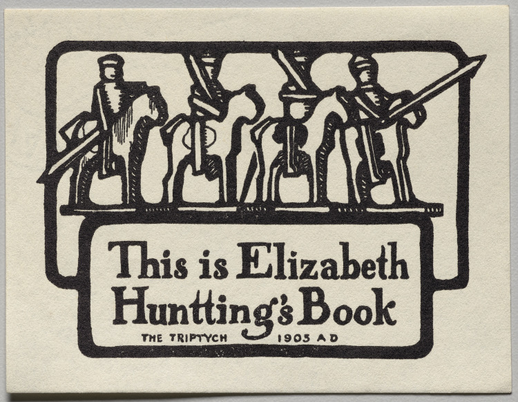 Bookplate: Elizabeth Huntting