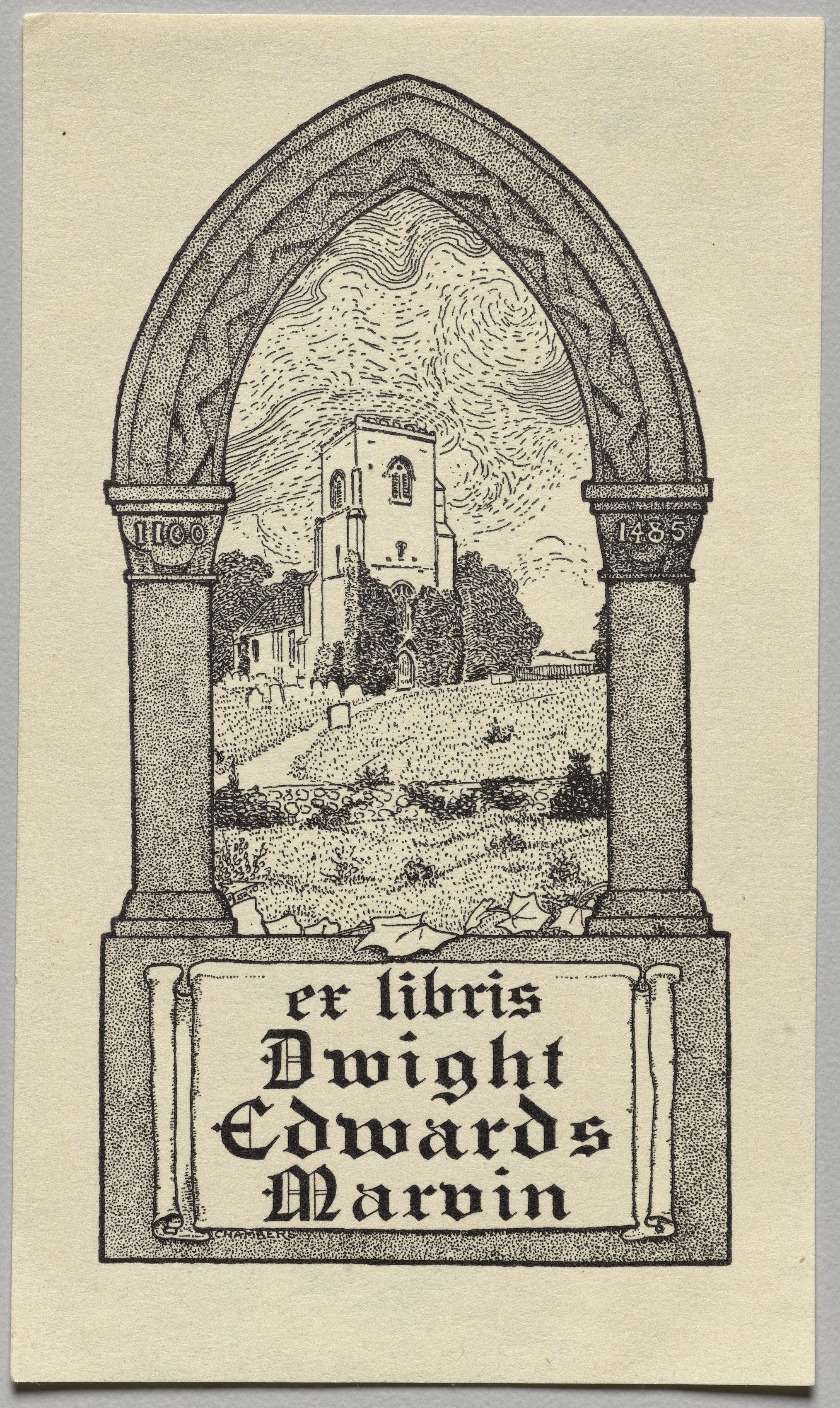 Bookplate: Dwight Edwards Marvin