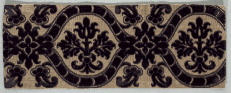 Velvet Brocade Textile