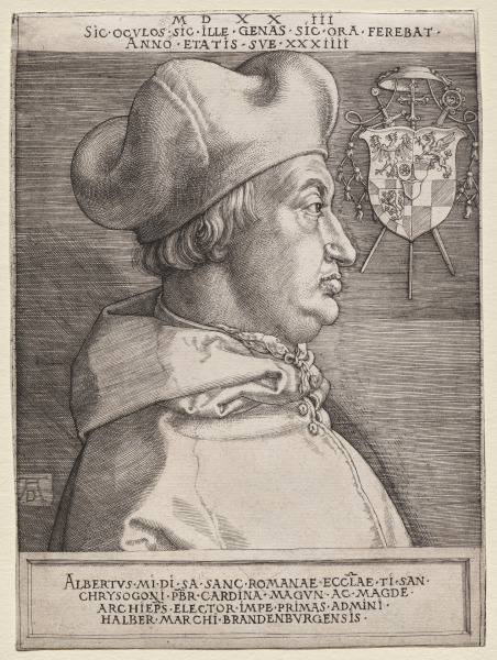 Cardinal Albrecht of Brandenburg - the Large Plate