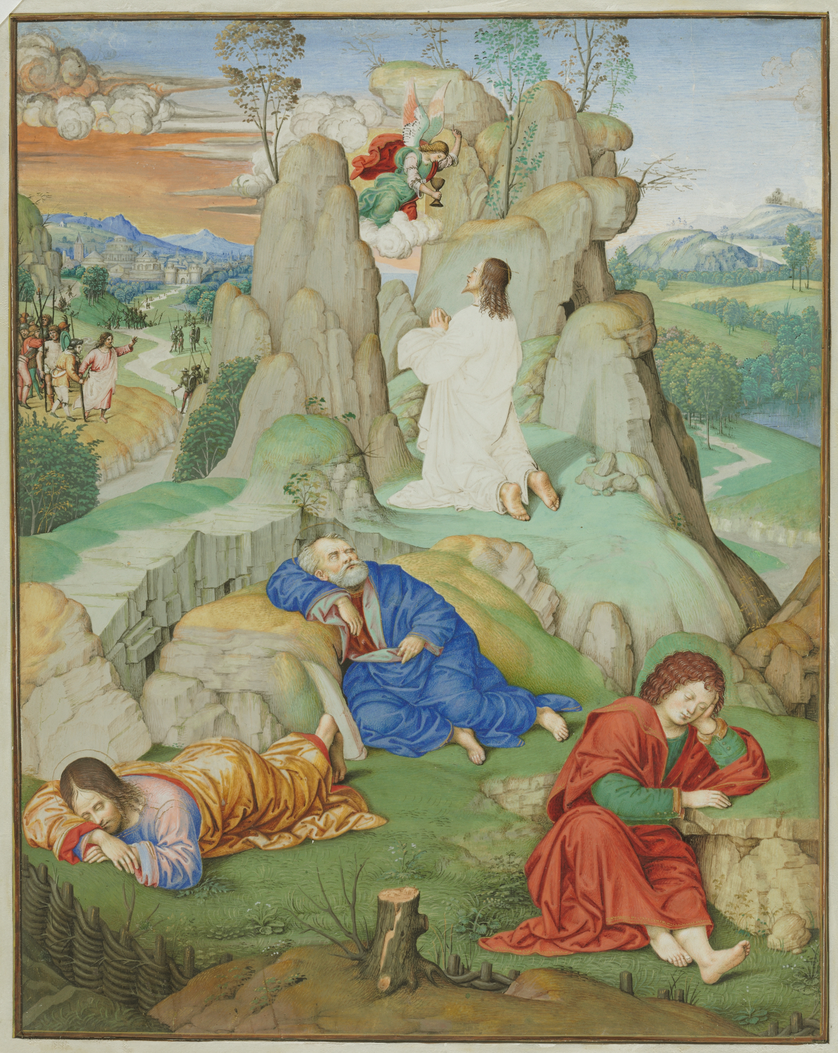 Full Page Miniature: The Agony in the Garden