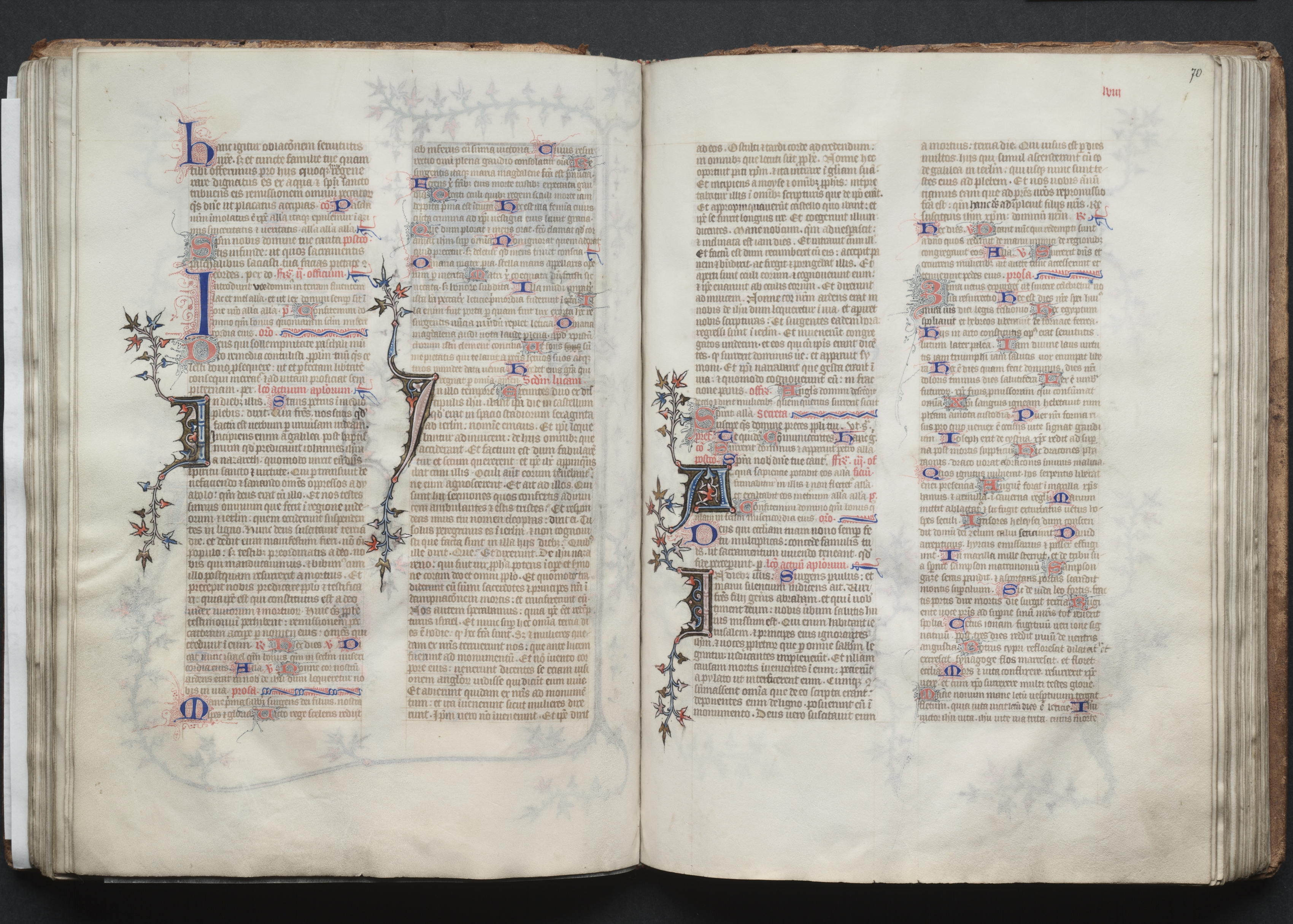 The Gotha Missal:  Fol. 70r, Text