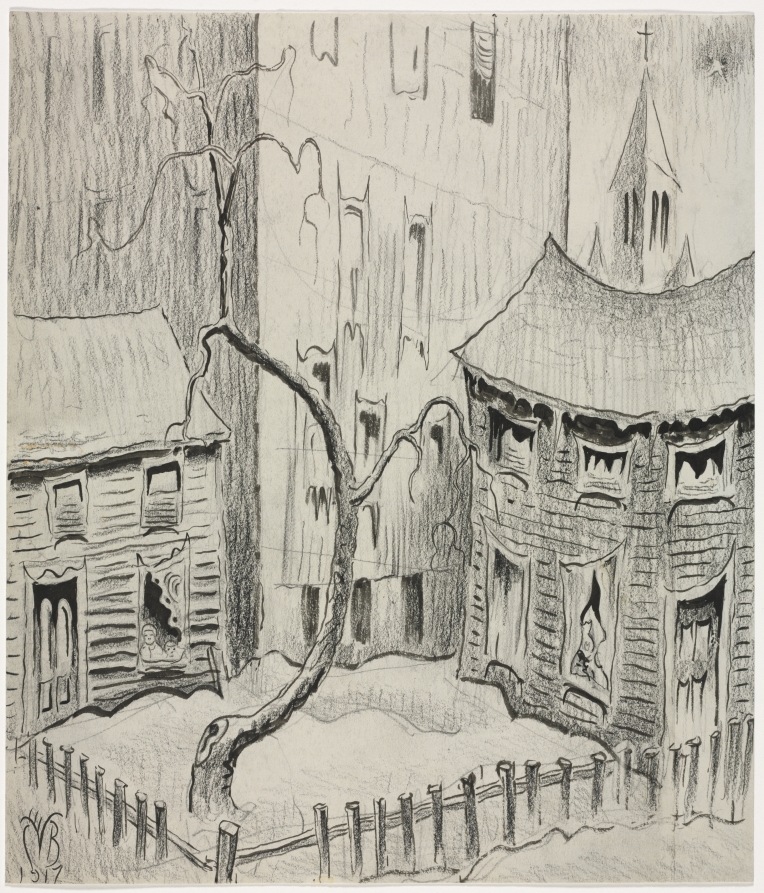 Winter Night, Charles Burchfield, 1917