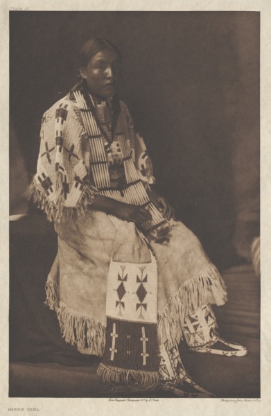 Portfolio III, Plate 97 / Sioux Girl