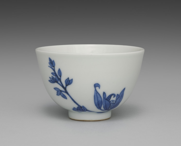 Teacup from Tea Set with Orchids
