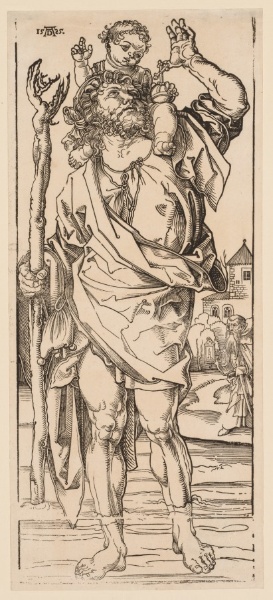 St. Christopher Crossing the Stream