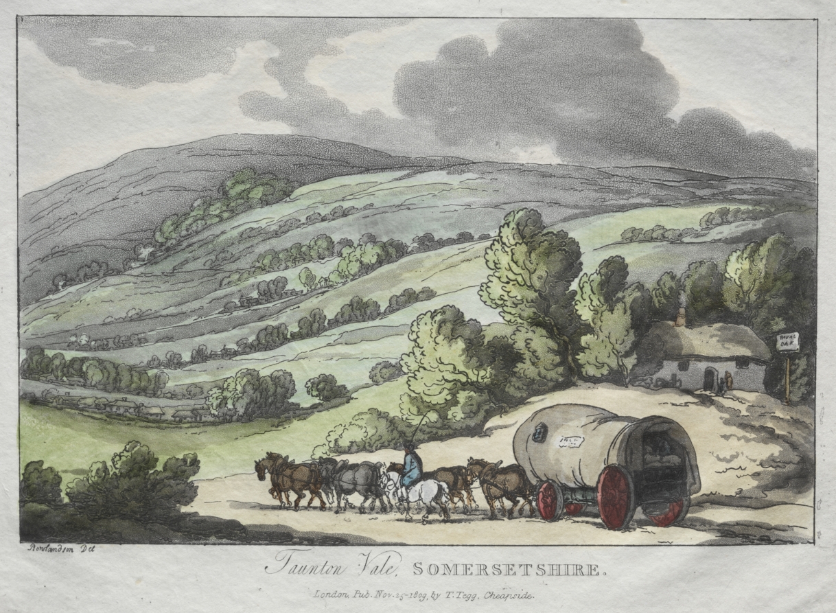 Rowlandson's Sketches from Nature:  Taunton Vale, Somersetshire