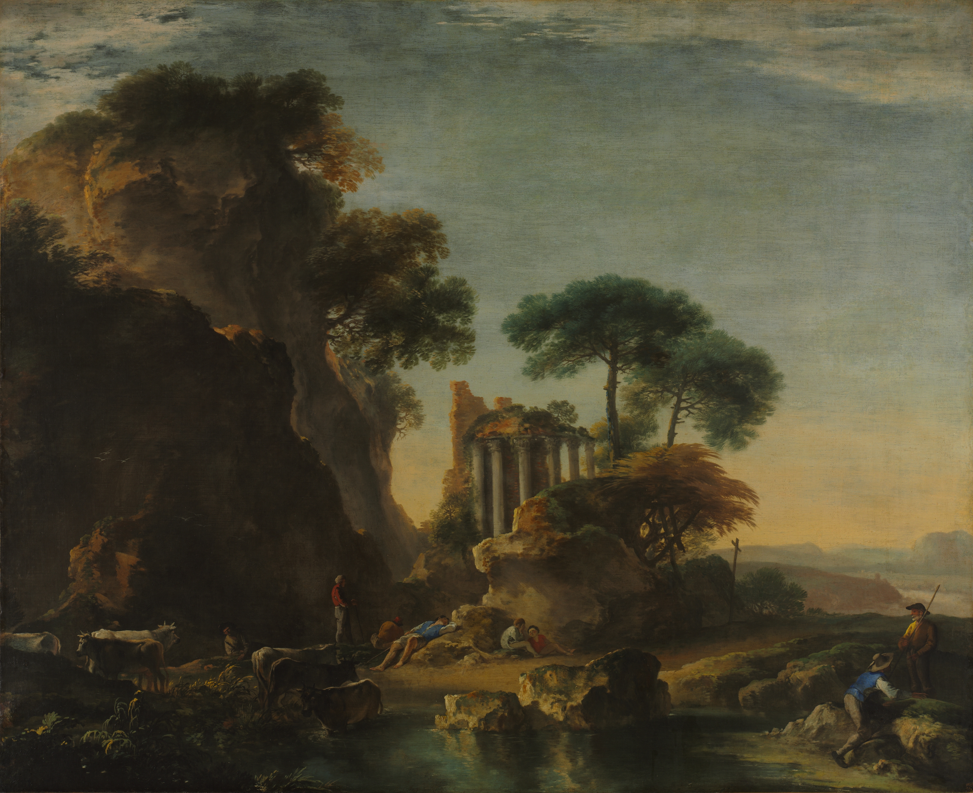 Ruins in a Rocky Landscape