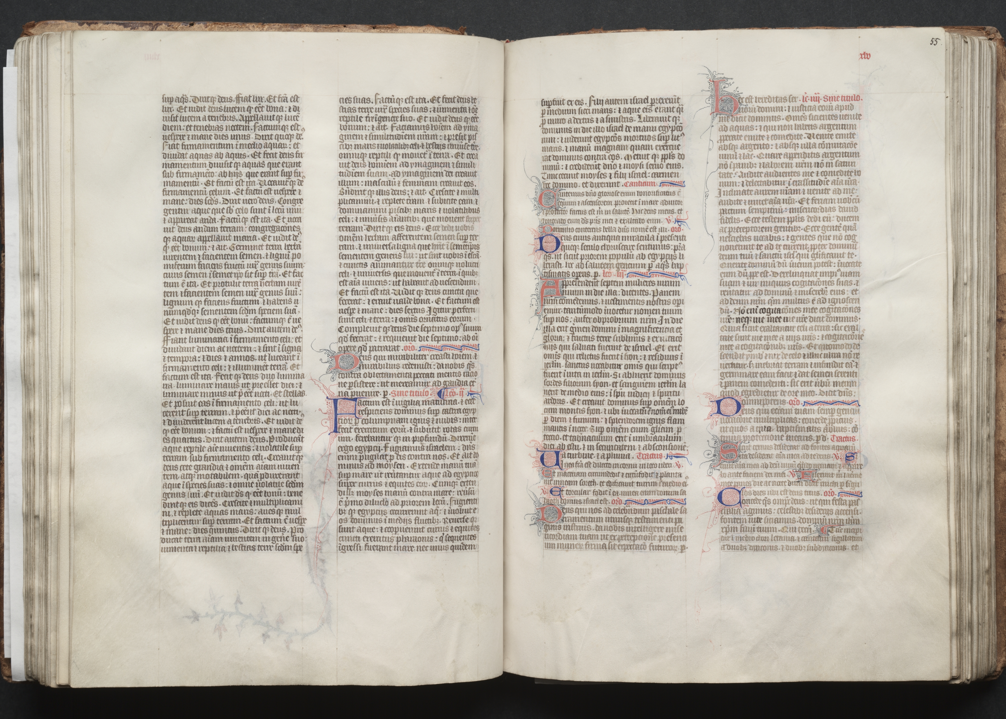 The Gotha Missal:  Fol. 55r, Text