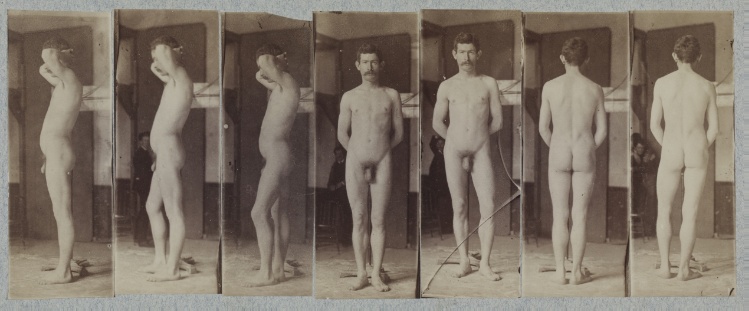 Photographs of a Standing Male Nude Model ("Joseph Smith")