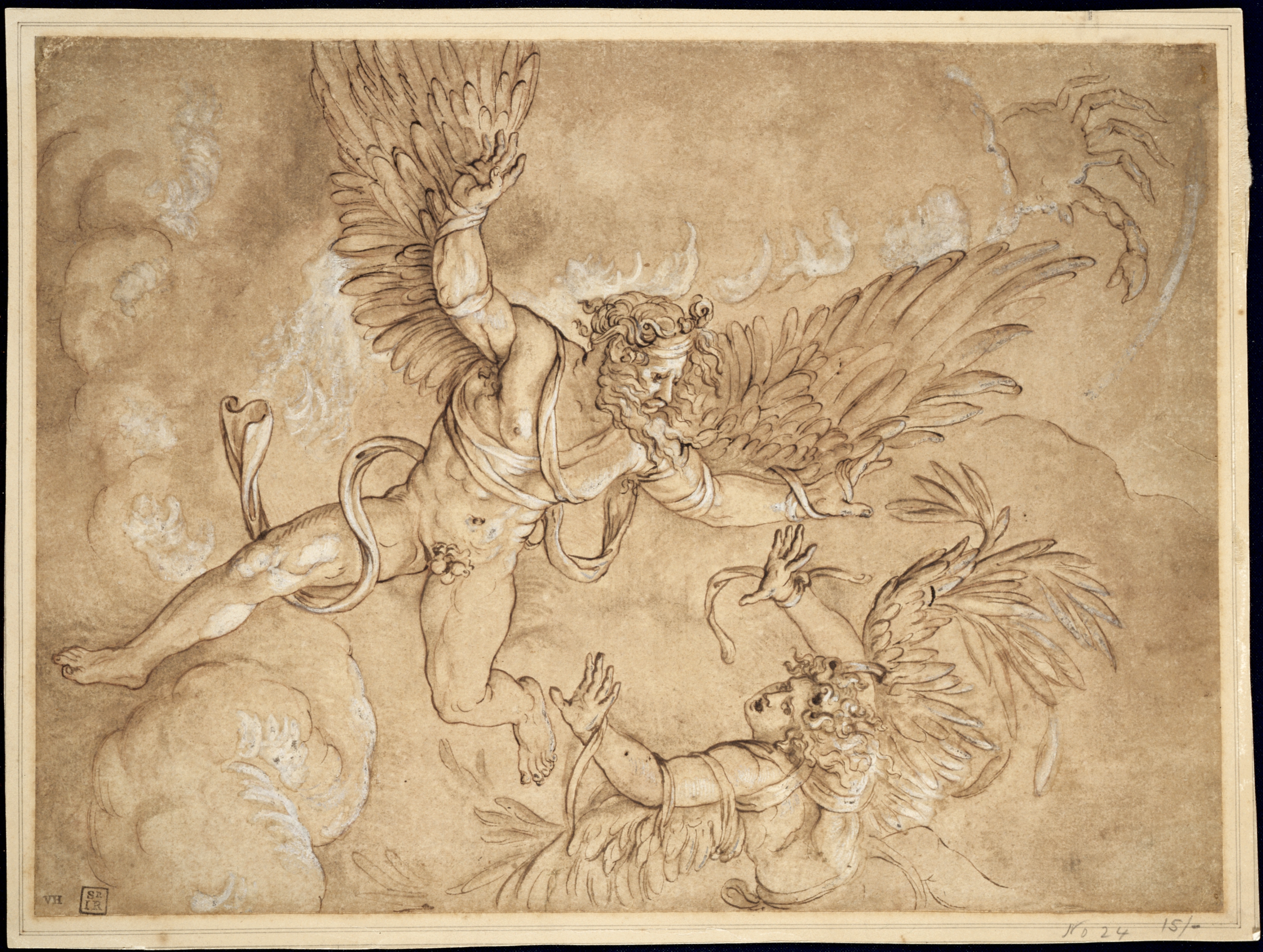 Copy after Giulio Romano's Fall of Icarus