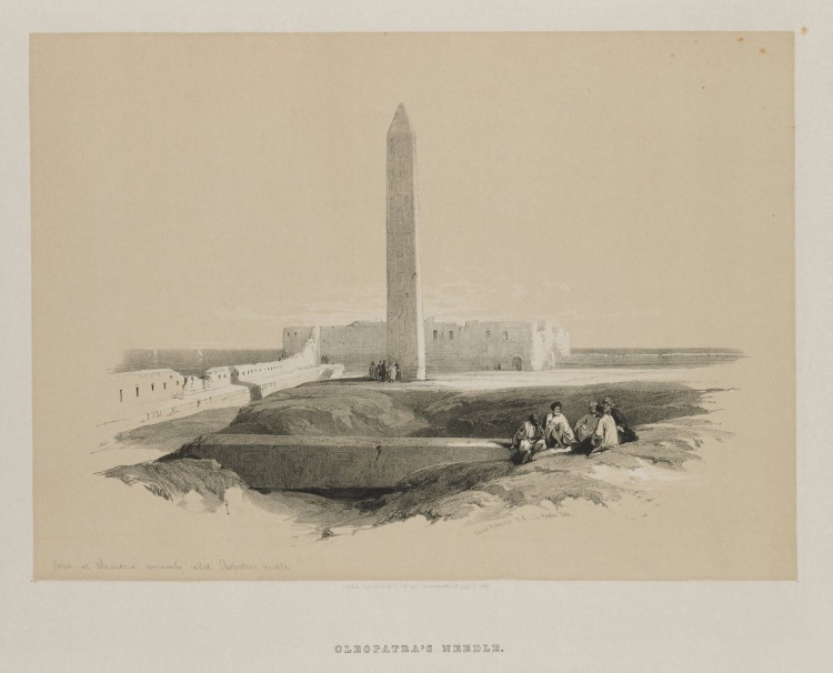 Egypt and Nubia, Volume I: Obelisk at Alexandria, Commonly called Cleopatra's Needle