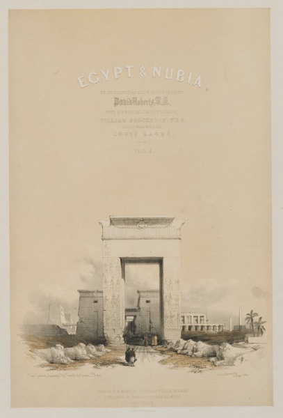 Egypt and Nubia: Frontispiece Volume V