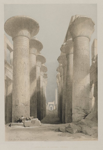 Egypt and Nubia, Volume I: Thebes, Great Hall at Karnac