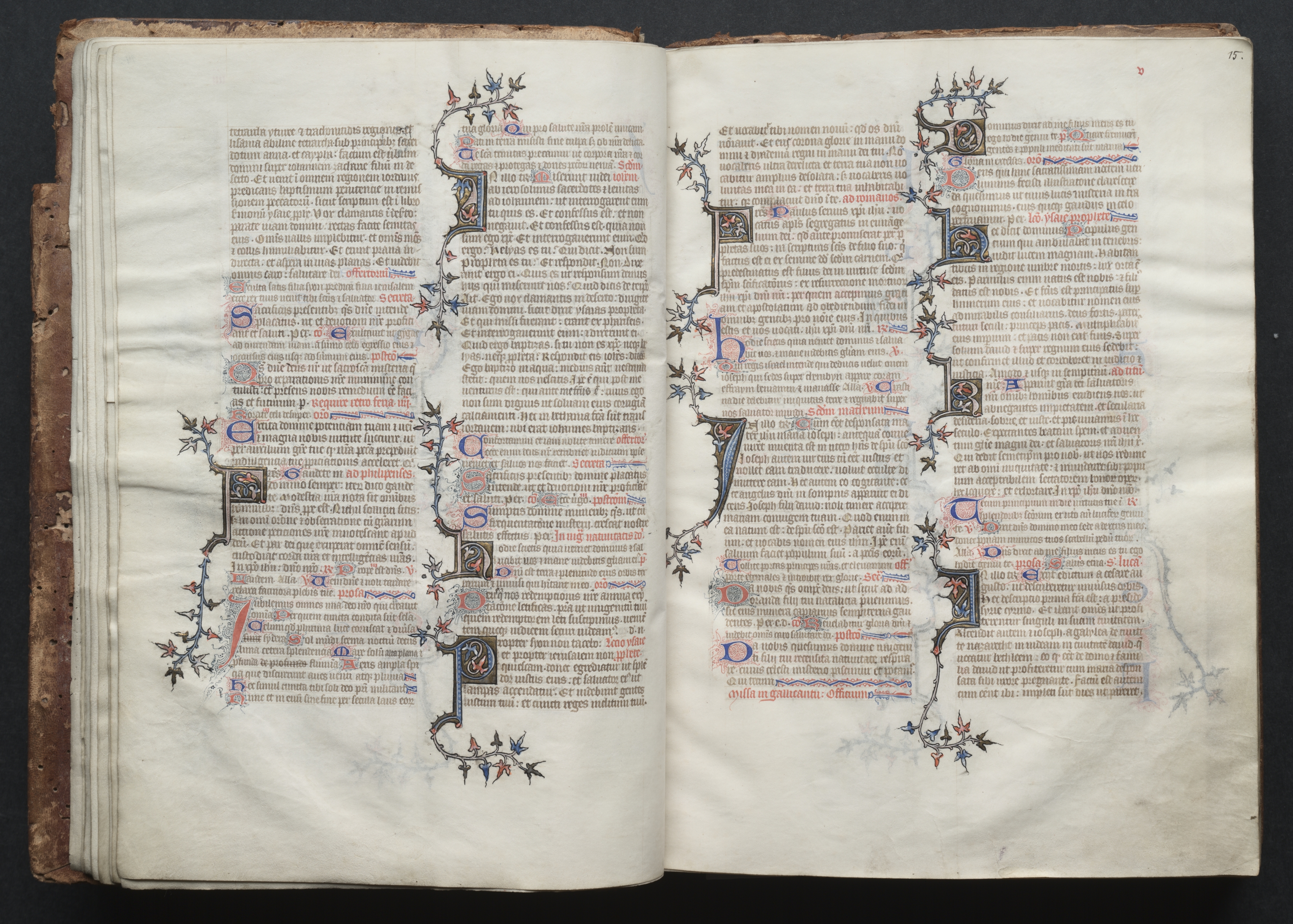 The Gotha Missal:  Fol. 15r, Text 