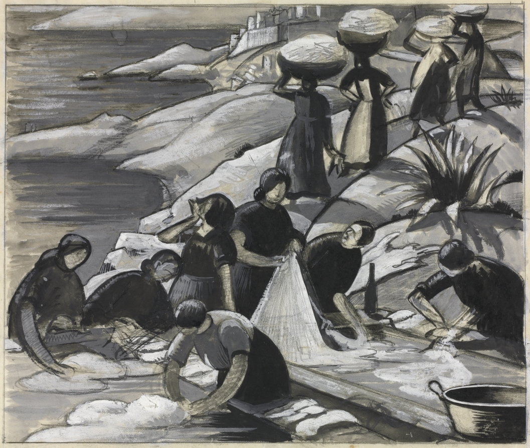 Corsican Washerwomen, Clare Leighton, 1936