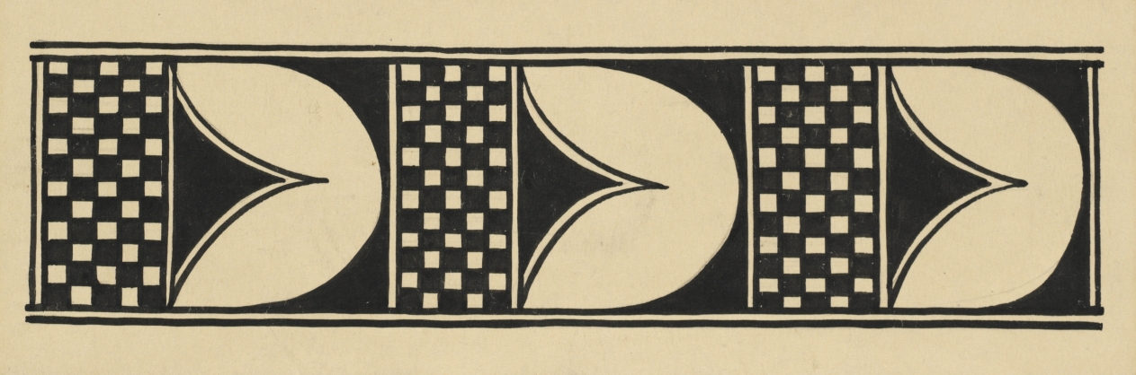 San Ildefonso Pottery Design, Kenneth M. Chapman, Before 1928
