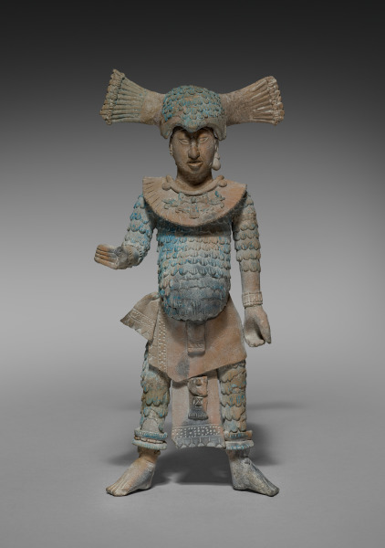 Warrior Figurine with Removable Headdress