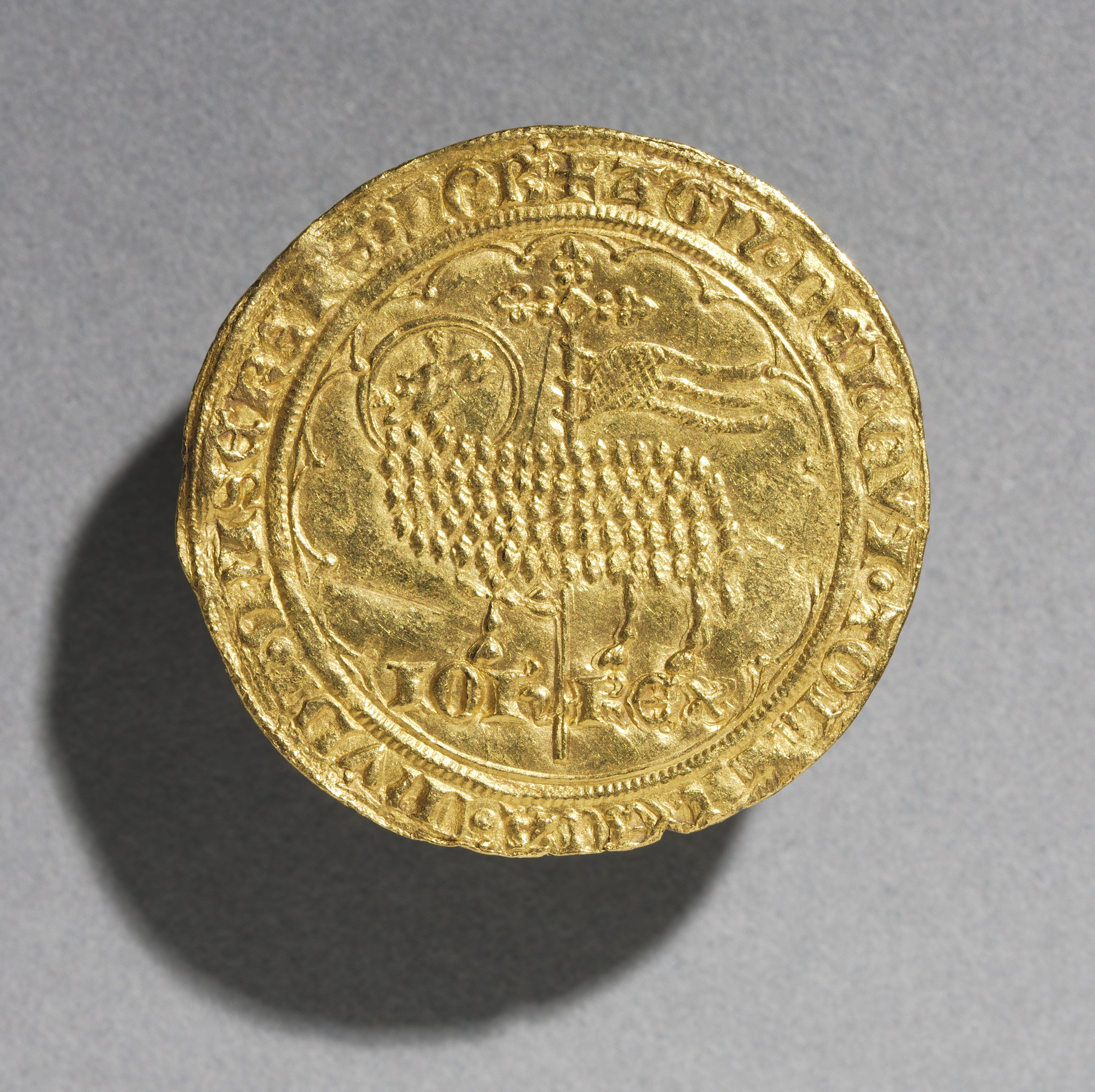 Mouton d'Or of King Jean le Bon of France, 1350-1364 (obverse)