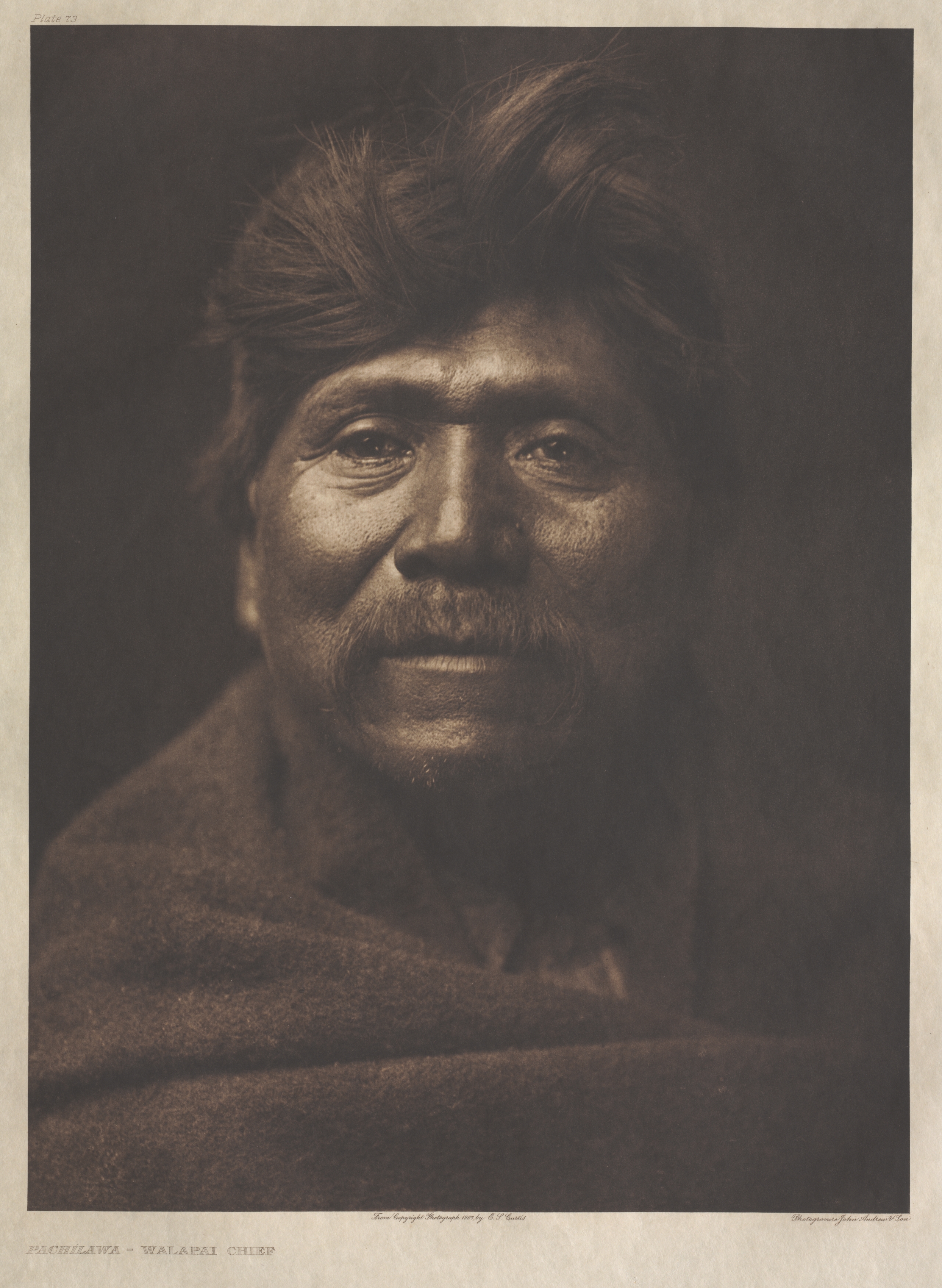 Portfolio II, Plate 73: Pachílawa-Walapai Chief