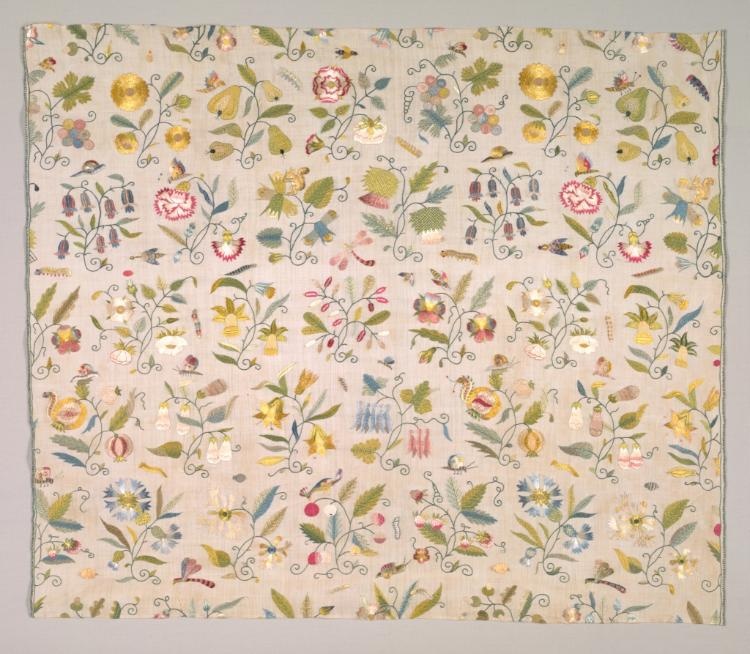 Floral Panel, Probably from a Curtain