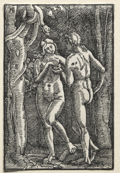 The Fall and Redemption of Man:  Adam and Eve Eating the Forbidden Fruit