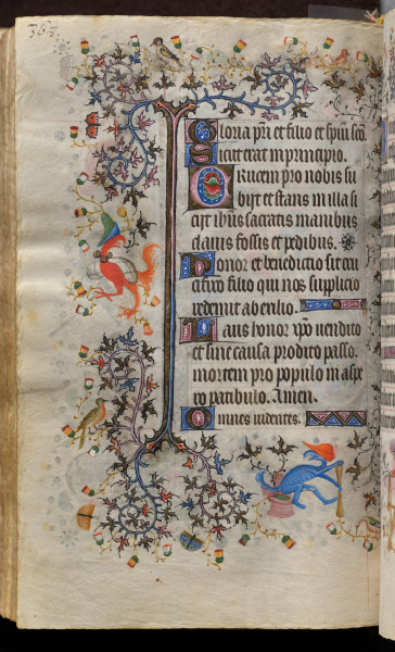 Hours of Charles the Noble, King of Navarre (1361-1425): fol. 179v, Text