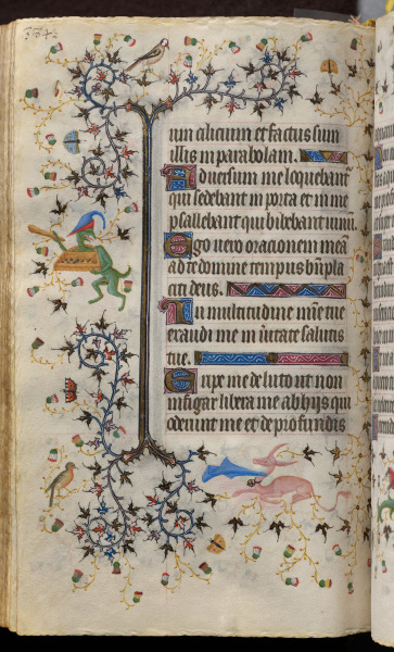 Hours of Charles the Noble, King of Navarre (1361-1425): fol. 187v, Text