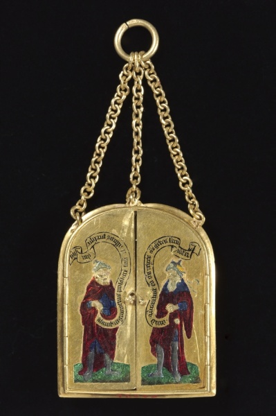 Pendant Triptych with an Onyx Cameo of the Nativity
