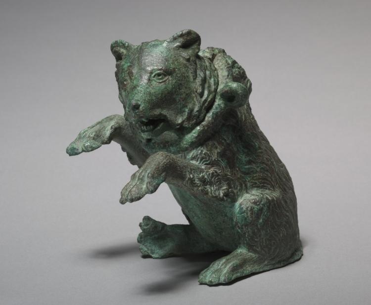 Oil Ampulla in the Form of a Dancing Bear