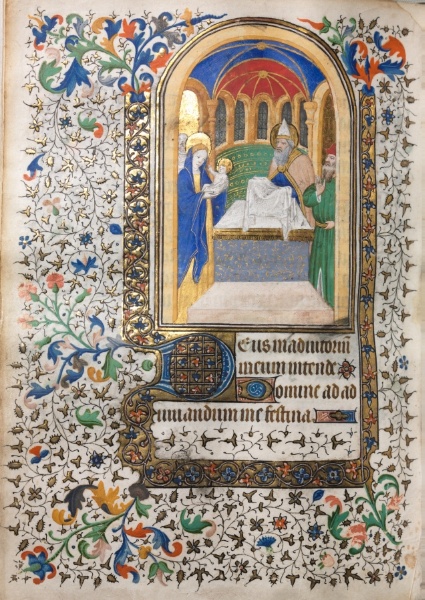 Book of Hours (Use of Paris): Presentation at the Temple