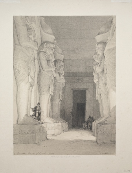 Egypt and Nubia:  Volume I - No. 9, Excavated Temple of Gyrshe, Nubia