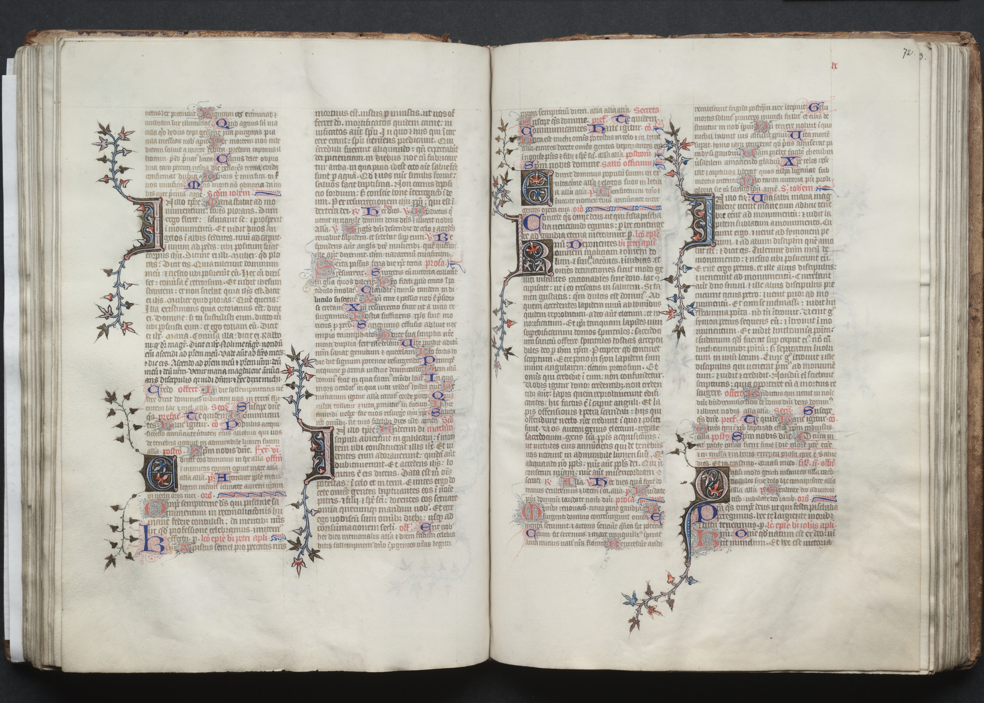 The Gotha Missal:  Fol. 72r, Text