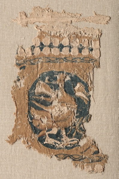 Fragment from a Hanging (?) with Roundel and Border