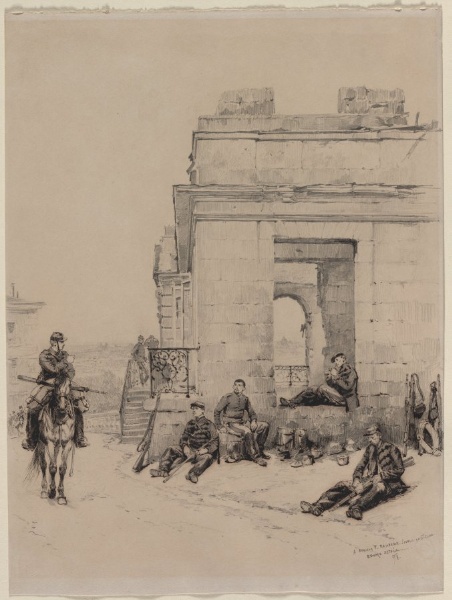Soldiers Resting (recto)
