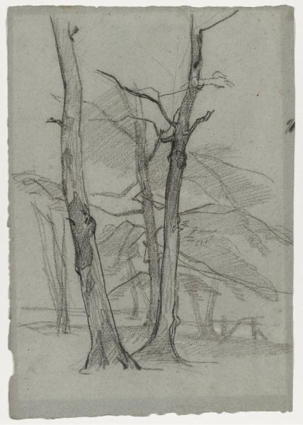 Landscape Study with Trees