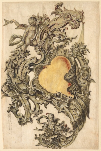 Cartouche with Putti